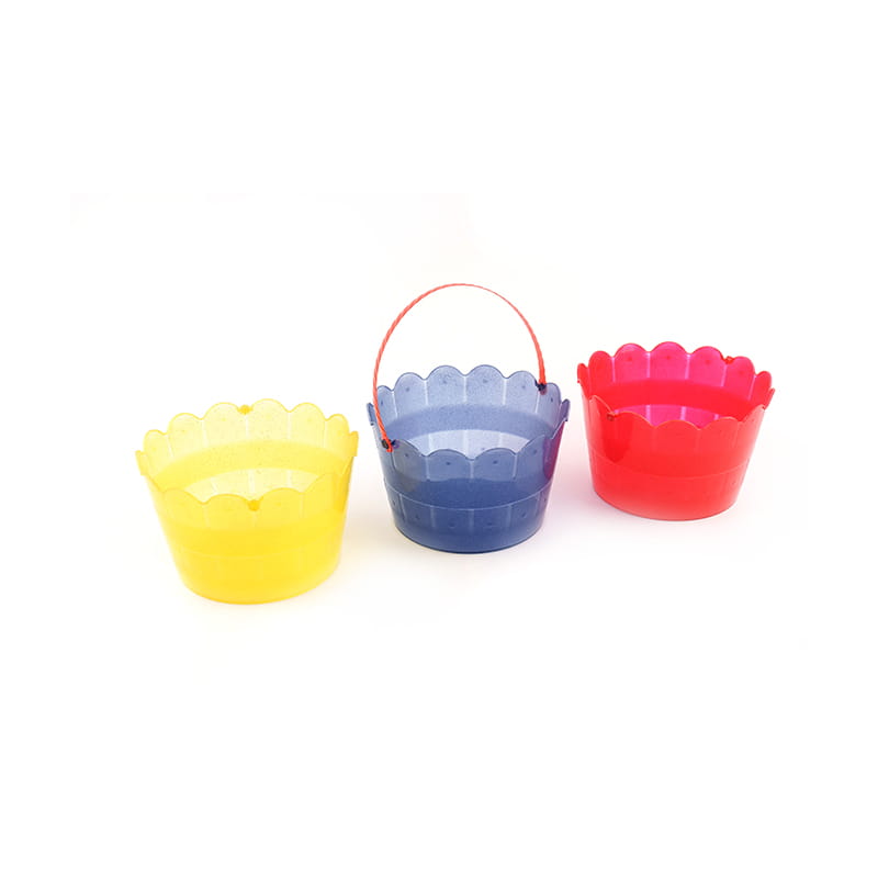 Plastic Gitter Lace Bucket Toy